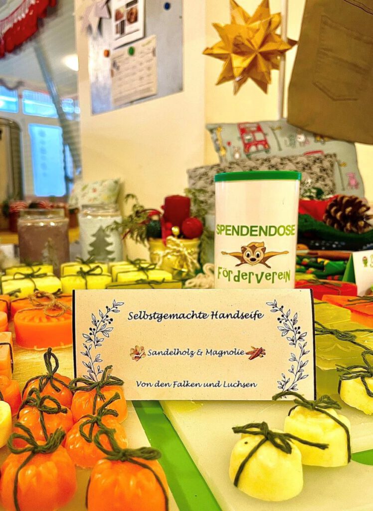 Selbstgemachte Handseifen für den Weihnachtsbasar